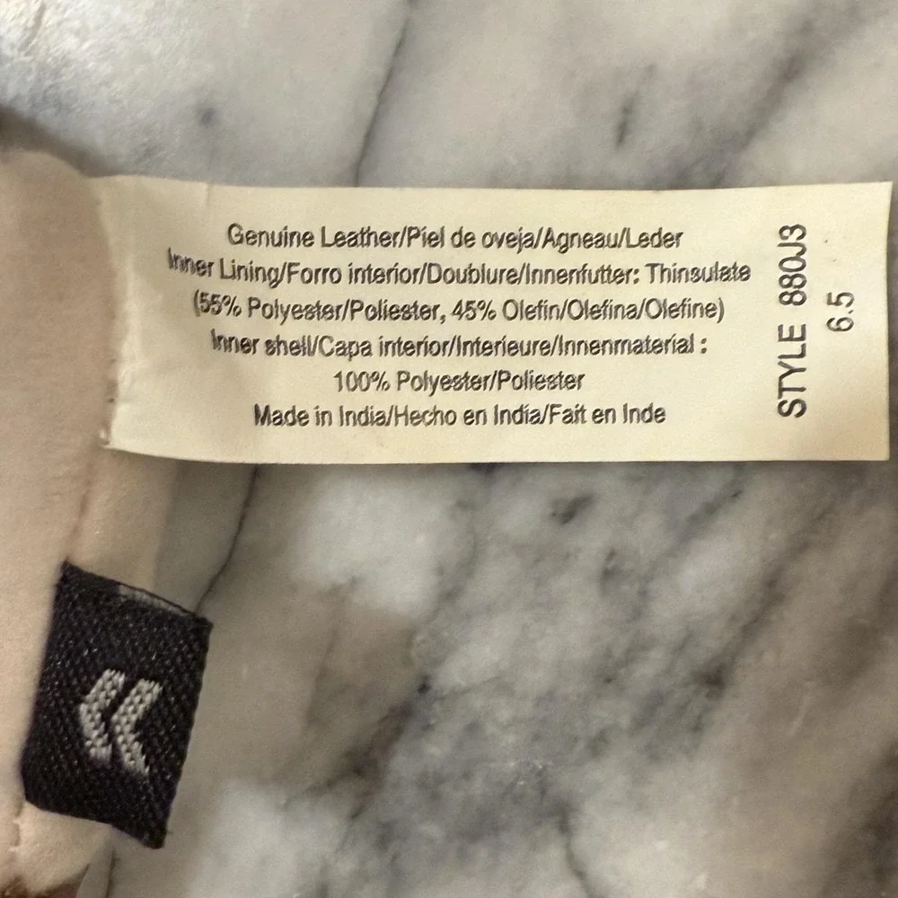 EUC!‎ Vintage ISOTONER Women Sz 6.5 Medium Brown Leather Lined Driving Gloves - Picture 5 of 5